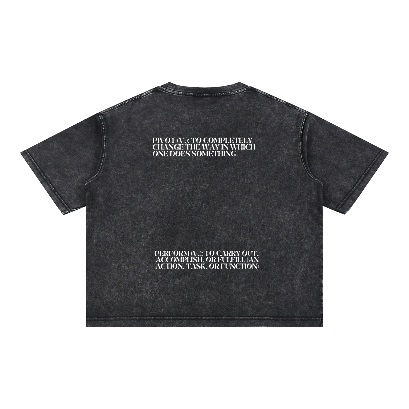 "PIVOT ATHLETICS" Mineral Wash Oversized Box Tee ODMPOD